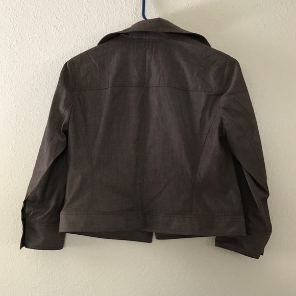 ANNE KLEIN WOMENS JACKET SZ 2P BROWN,BUTTON - Picture 2 of 3